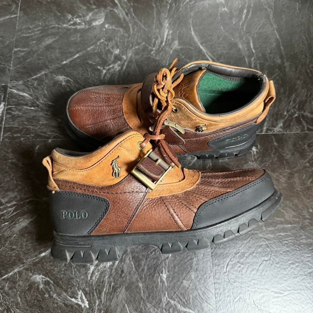 Polo Ralph Lauren Dover Oslo Duck Leather Boots M8